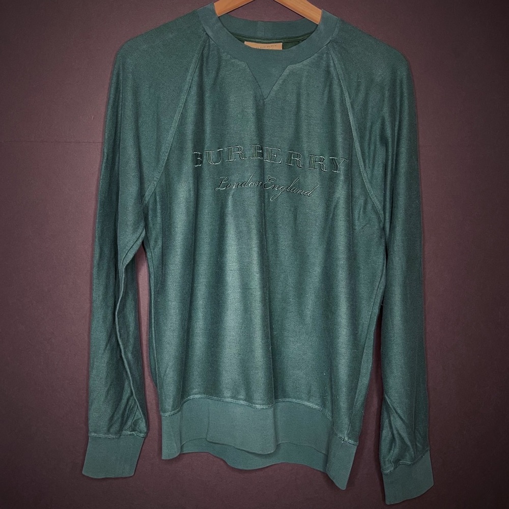 Emerald green Burberry sweater